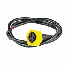 WTYCZKA BAJONET 5-PIN ŻÓŁTA LEWA Z PRZEWODEM 1,00m 5x0,5mm2