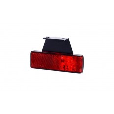 LAMPA OBRYSOWA PODWIESZANA Z ODBLASKIEM PRAWA CZERWONA