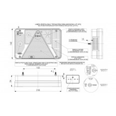 LAMPA ZESPOLONA 12V PRAWA 5 FUNKCJI / COFANIA