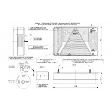 LAMPA ZESPOLONA 12V LEWA 5 FUNKCJI / PRZECIWMGIELNY