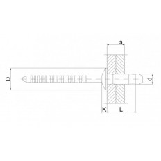 NIT STALOWY ZN 6,4 x 14,5 MM HARDLOCK