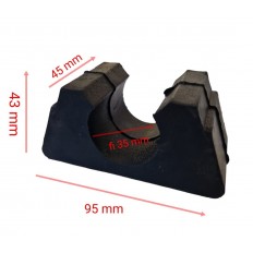 Uchwyt gumowy rurki stelaża fi35