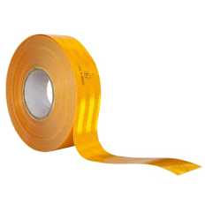 Taśma konturowa pomarańczowa 1 metr / 50mm pełna / homologacja