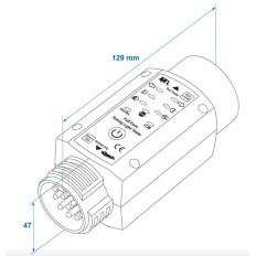 TESTER GNIAZDA PRZYCZEPY 13-PIN 12V LED Z AKUMULATOREM