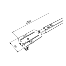 Poprzeczka dachu SESAM SLIMLINER L2520