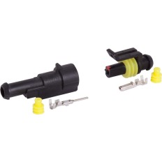 Złącze hermetyczne wtyczka gniazdo AMP SUPER SEAL 1-PIN komplet