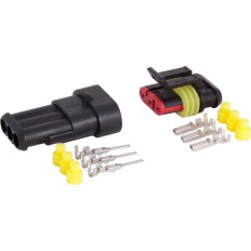 Złącze hermetyczne wtyczka gniazdo AMP SUPER SEAL 3-PIN komplet