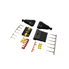 Złącze hermetyczne wtyczka gniazdo AMP SUPER SEAL 6-PIN komplet