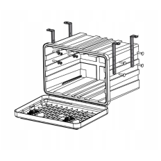 Uchwyt mocowanie wspornik skrzynki LAGO DAKEN BAWER zestaw