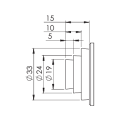Drążek AIRLINE przegroda teleskopowa aluminiowa kombi fi 19/24/33mm