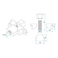 Zestaw zespół regulacji hamulca KNOTT 160x35/200x30/200x40/200x50mm