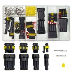 Zestaw złącz AMP SUPER SEAL / 8 Kompletów 1-4 Pin wtyk+gniazdo