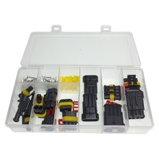 Zestaw złącz AMP SUPER SEAL / 8 Kompletów 1-4 Pin wtyk+gniazdo
