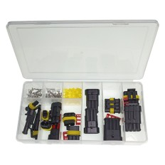 Zestaw złącz AMP SUPER SEAL / 8 Kompletów 1-4 Pin wtyk+gniazdo
