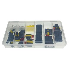 Zestaw złącz AMP SUPER SEAL / 8 Kompletów 1-4 Pin wtyk+gniazdo