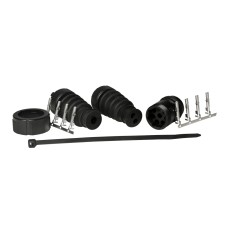 ASPOCK wtyczka 8-PIN bajonet lampy tylnej, czarna, piny żeńskie