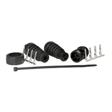 ASPOCK wtyczka 8-PIN bajonet lampy tylnej, czarna, piny żeńskie