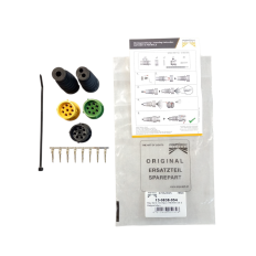 ASPOCK gniazdo 8-PIN bajonet lampy tylnej, żółte/zielone/czarne, piny męskie