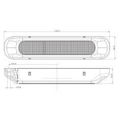 FRISTOM Lampa przeciwmgielna LED 12-24V przewód o długości 1m