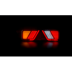 FRISTOM Lampa tylna LEWA LED 24V, 6-funkcyjna, bez oświetlenia tablicy rej., złącze AMP 7PIN