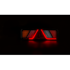 FRISTOM Lampa tylna LEWA LED 24V, 6-funkcyjna, bez oświetlenia tablicy rej., złącze AMP 7PIN