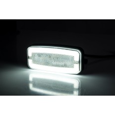 Horpol lampa obrysowa biała LED 12/24V przewód 0,5m