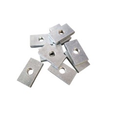 Płytka stalowa gwintowana do mocowania profila antyrowerowego