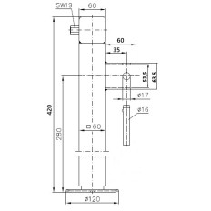 Podpora JACK 42-66 cm 1500 kg ocynk do przyczepy, lawety