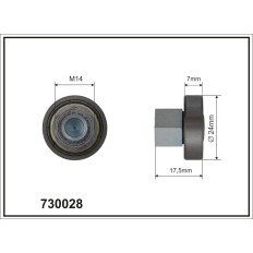 Rolka dachu / firany  FI 24 L 17,5