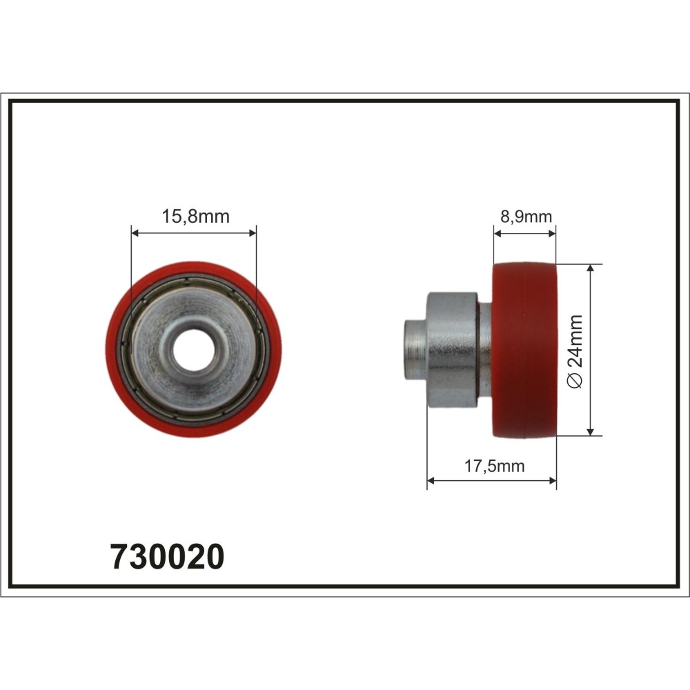 Rolka dachu "VERSUS" FI 24 L 17,5
