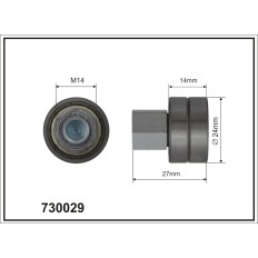 Rolka dachu / firany FI 24 L 27