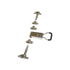 Zamknięcie ryglowe / kasetowe drzwi tylnych - nierdzewne fi22 kpl. [v2]