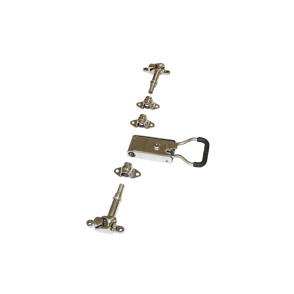 Zamknięcie ryglowe / kasetowe drzwi tylnych - nierdzewne fi22 kpl. [v2]