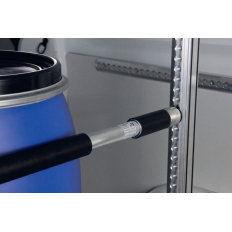 Drążek przegroda teleskopowa aluminiowa AIRLINE 1100-1660 mm czarna powłoka PCV