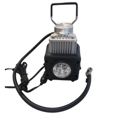 Kompresor powietrza 12V 90L/MIN do 10BAR, dwutłokowy, latarka LED