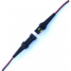 Złącze hermetyczne AMP SUPER SEAL 2-PIN kpl. z przewodem i osłonami gumowymi
