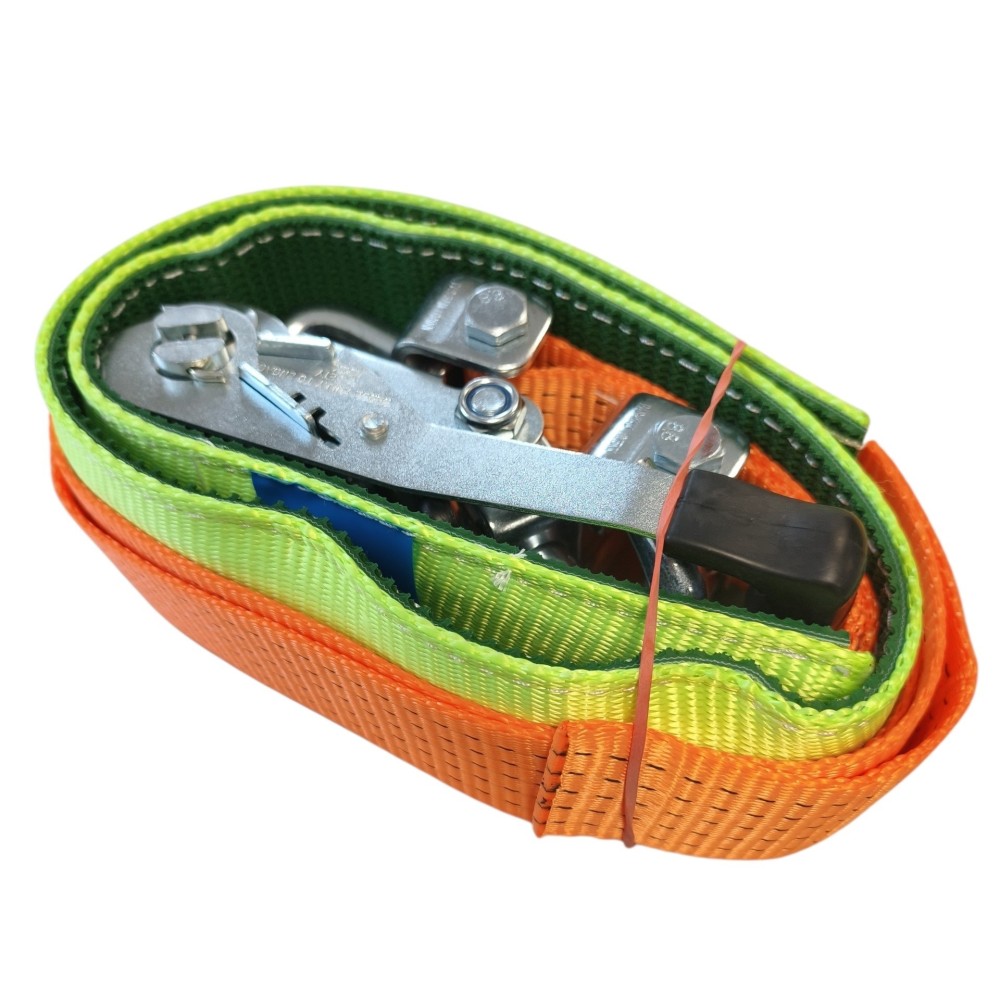 Pas 3-punktowy laweta 50mm 3m haki obrotowe / rękaw 1,2m Cert. VDI 2700 BI. 8.2