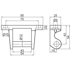 Zawias burtowy wywrotki 95