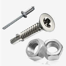 ELEMENTY ZŁĄCZNE: ŚRUBY, NAKRĘTKI PODKŁADKI, NITY, STAL NIERDZEWNA