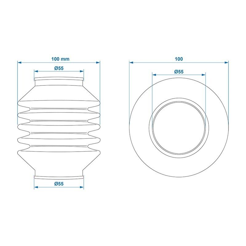 55mm Rubber Cover for Clutch Bellows