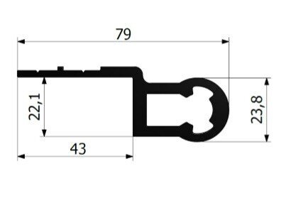 RIVETING HINGE DOOR PROFILE