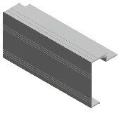 Straight profile 90 mm ALU ANODA