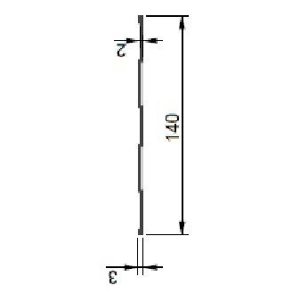 Container inner profile “140mm” L-2260mm ALU