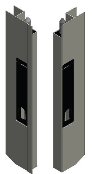 Vertical side closure 500 KT Right hand with end