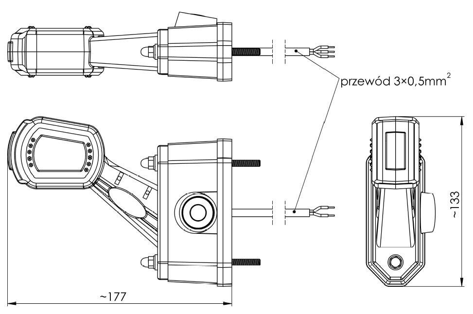 MARKER LAMP WITH REVERSING SENSOR MODULE LED RIGHT
