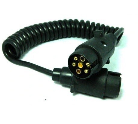 SPIRAL CABLE 7 PIN 12 V 3 Meters