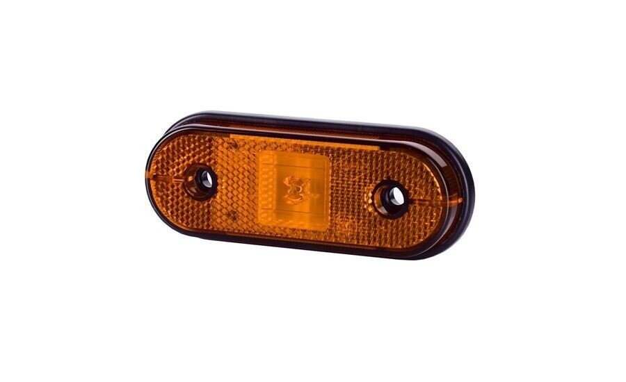 Lampa obrysowa LED z odblaskiem pomarańczowa