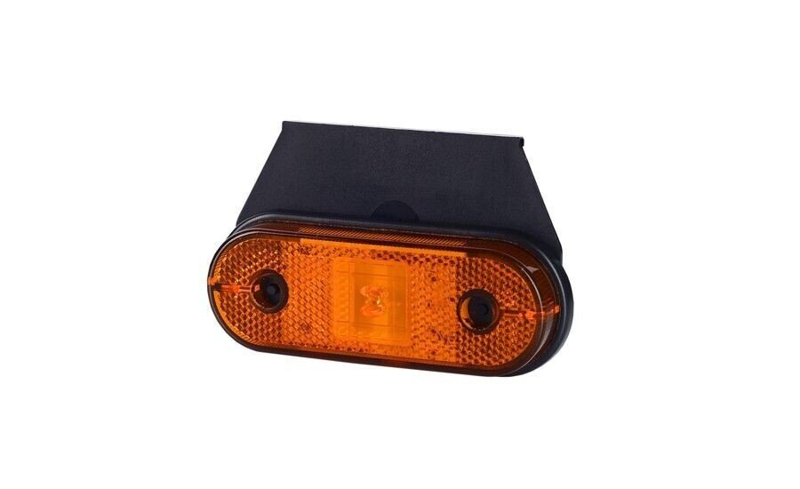 Lampa obrysowa LED z odblaskiem pomarańczowa