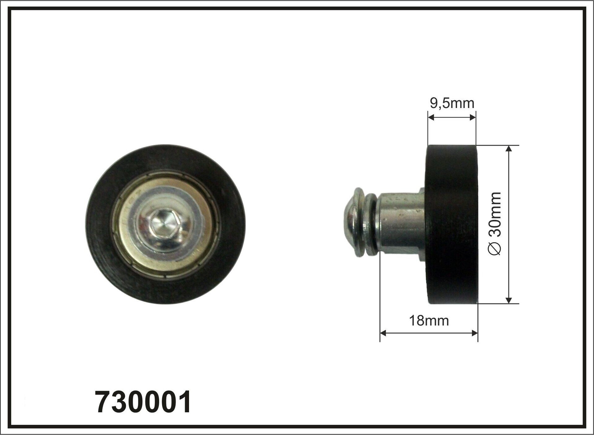 Rolka dachu FI 30 L 18