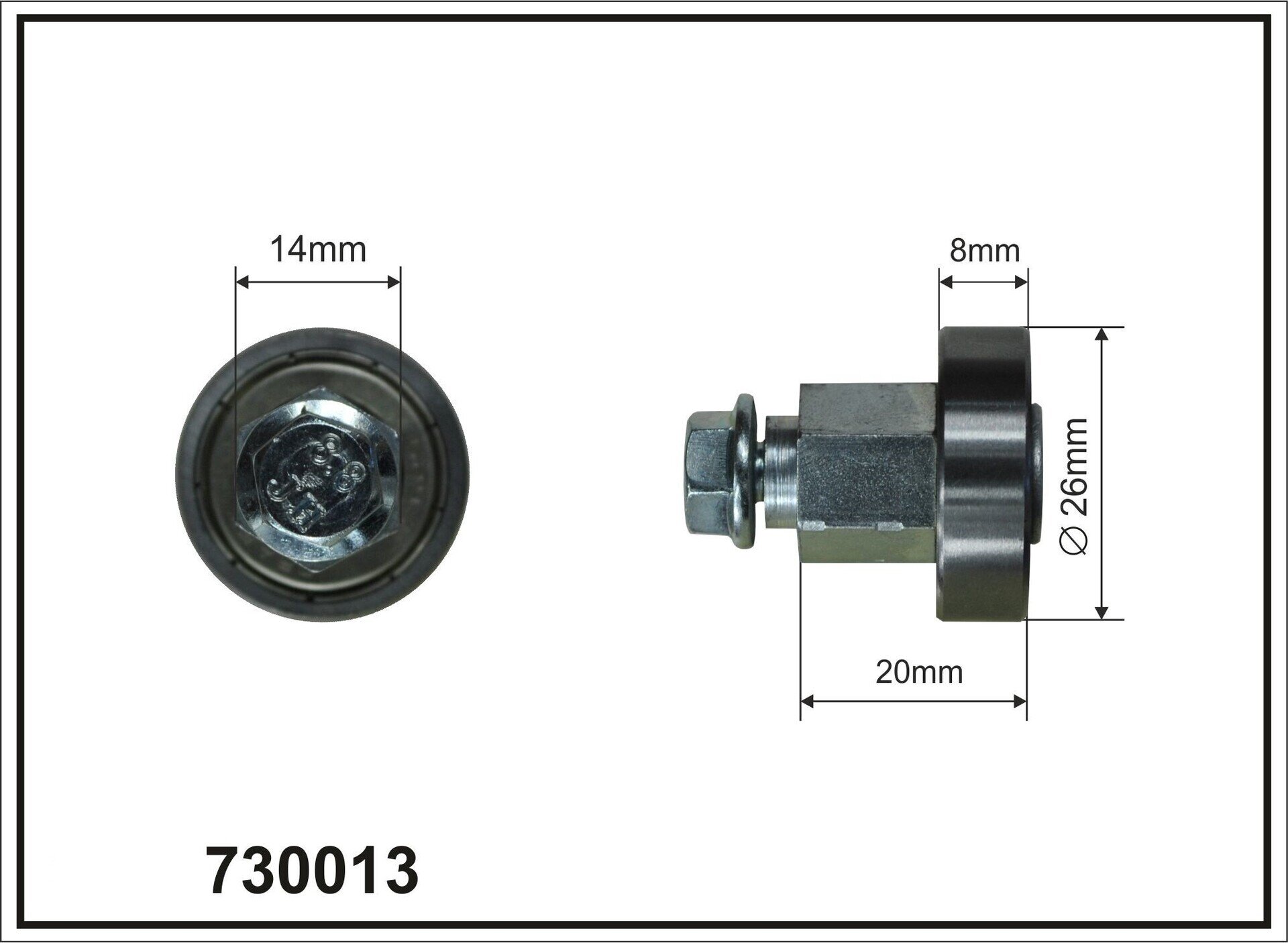 Rolka dachu FI 26 L 20 KOGEL 629-B